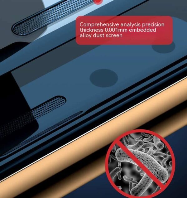 Privacy Tempered Film Dustproof Net Full-cover Screen Protector - Image 4