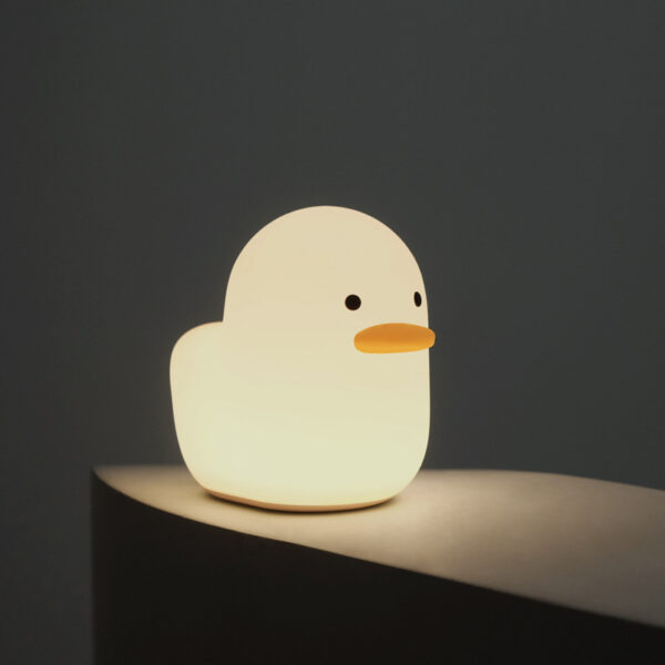 Nordic Cute Lovely Cartoon Dull Duck Led Night Light Silicone USB Charging NightLight Holiday Gifts Kids Room Bedside Bedroom - Image 6