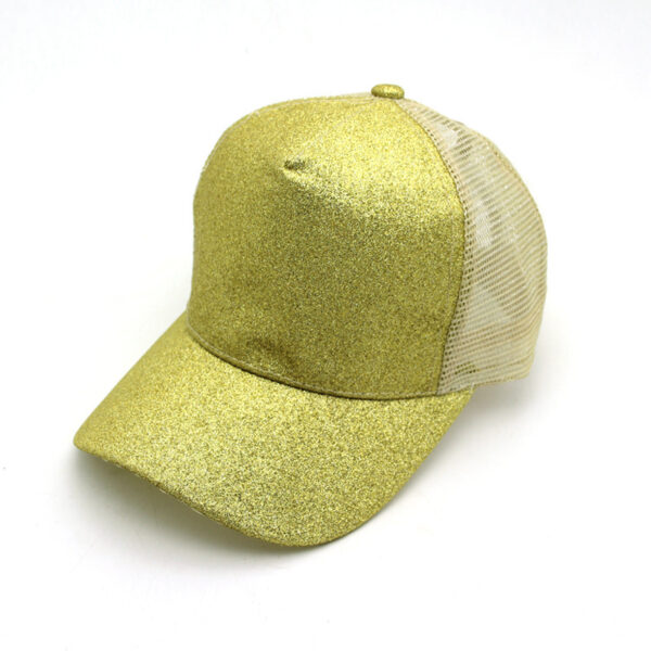 Ponytail Baseball Cap Korean Solid Color Sequins - Image 5