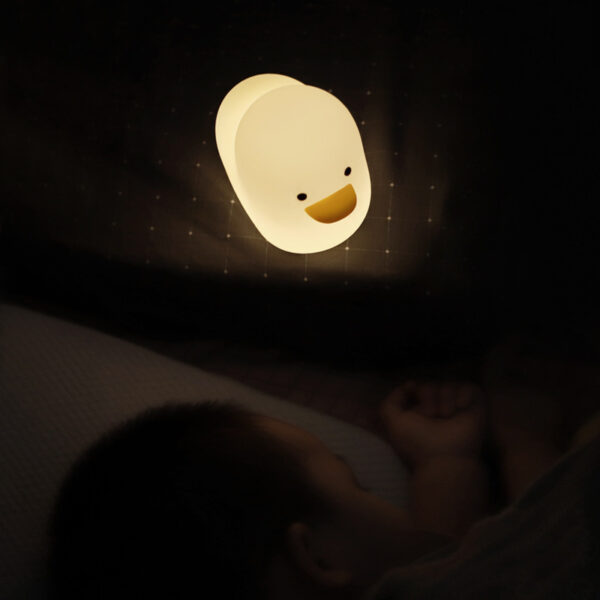 Nordic Cute Lovely Cartoon Dull Duck Led Night Light Silicone USB Charging NightLight Holiday Gifts Kids Room Bedside Bedroom - Image 3