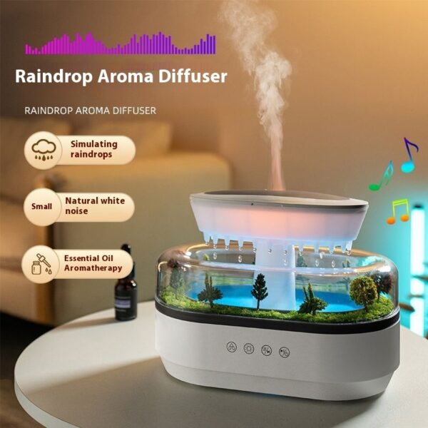 Micro Landscape Aroma Diffuser Household Bedroom Raindrop Humidifier - Image 3