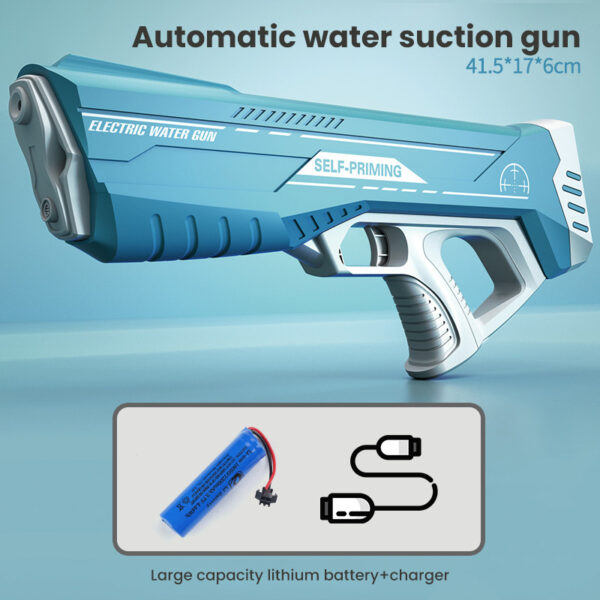 Space Water Gun Electric Automatic Water Absorption Water Fights Toy Outdoor Beach Swimming Pool Bath Toys For Children Kid Gift - Image 3