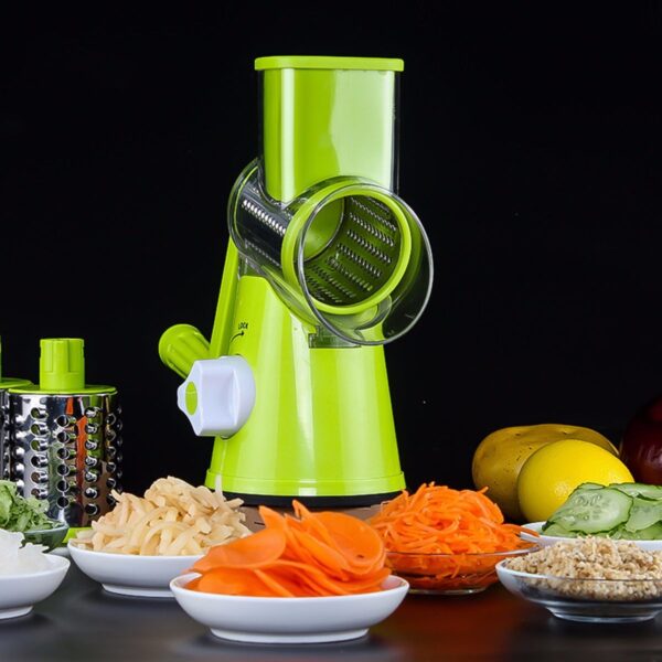 Vegetable Cutter Round Mandoline Slicer Potato Julienne Carrot Grater Cheese - Image 6