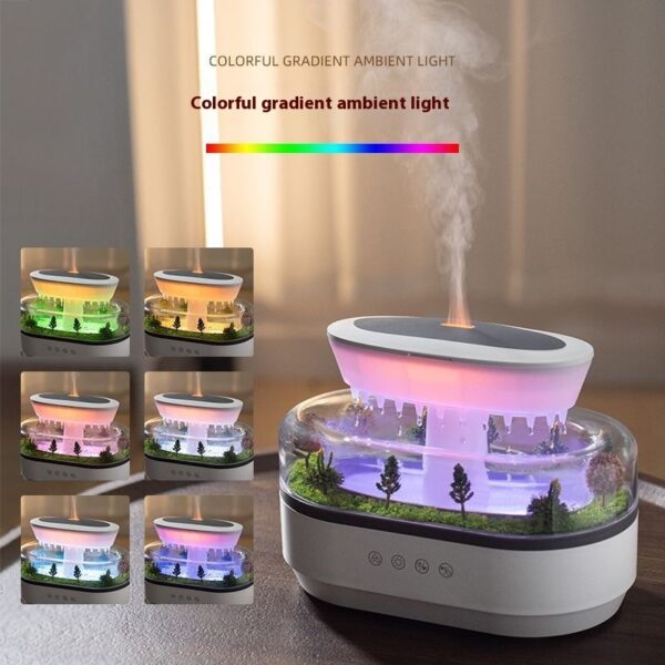 Micro Landscape Aroma Diffuser Household Bedroom Raindrop Humidifier - Image 4