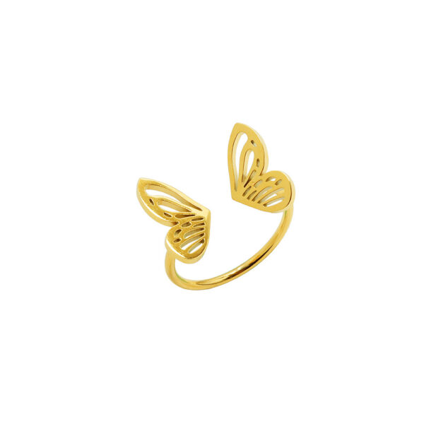 Personality Fashion Normcore Style Hollow Butterfly Ring - Image 6