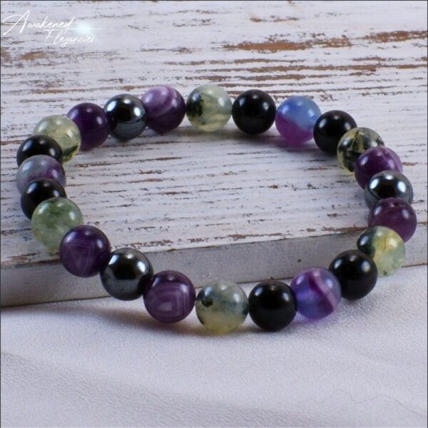 Rock Dark Style Natural Stone Bracelet - Image 2