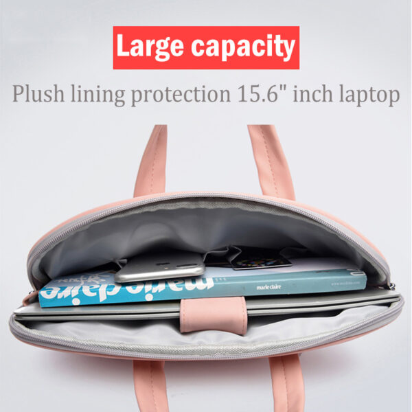 PU Leather Women Laptop Bag Notebook Carrying Case Briefcase For Macbook Air 13.3 14 15.6 Inch Men Handbags Shoulder Mouse Bag - Image 9