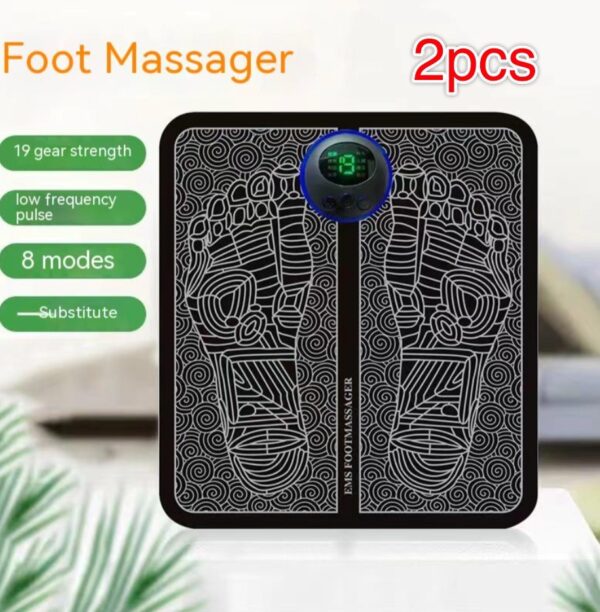 EMS Foot Massager Pad Portable Electric Muscle Stimulation Massage Mat Improve Blood Circulation Relief Pain Relax Feet - Image 4